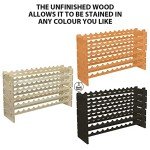 Modular Stackable Wooden Wine Rack for 72 Bottles
