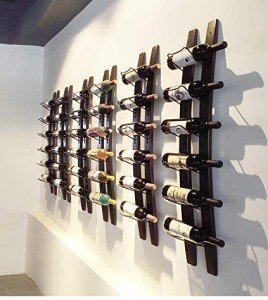 Wall Mounted Wine Rack for 6 Bottles