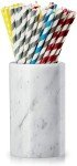 Elegant White Marble Wine and Champagne Cooler