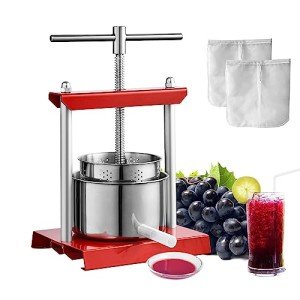 VEVOR Manual Fruit Wine Press - 2L Capacity