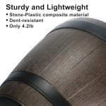 Large Wine Barrel Planter for Outdoor Plants