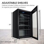 Stainless Steel 127-Can Beverage Mini Fridge