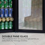 Stainless Steel 127-Can Beverage Mini Fridge