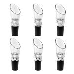 6 Pack Crystal Wine Pourers - QLL