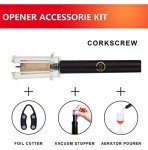 4-Piece Wine Opener Set with Aerator & Stoppers
