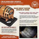 Oak Aging Barrel Dispenser with Chalkboard Front