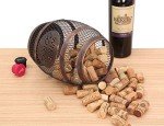 Antique Bronze Wine Barrel Cork Holder