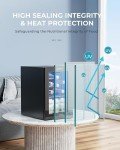 Elegant 24-Bottle Wine Cooler with Glass Door