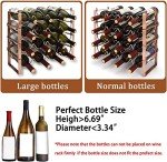 Stackable 4-Tier Wine Rack for 16 Bottles