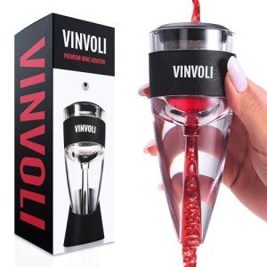 VINVOLI Luxury Wine Aerator with WineGuide Ebook