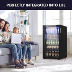 Icyglee Mini Beverage Refrigerator - 126 Can Capacity