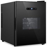 Slim 12-Bottle Wine Cooler - Adjustable Temp & Quiet