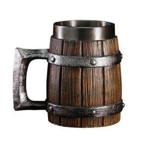Viking Mug with Stainless Steel Liner - Rustic Decor