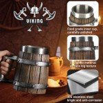 Viking Mug with Stainless Steel Liner - Rustic Decor