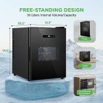 Slim 12-Bottle Wine Cooler - Adjustable Temp & Quiet