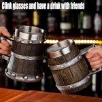 Viking Mug with Stainless Steel Liner - Rustic Decor