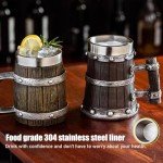 Viking Mug with Stainless Steel Liner - Rustic Decor