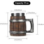 Viking Mug with Stainless Steel Liner - Rustic Decor