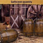 Western Cowboy Wine Barrel Party Decor Set