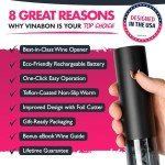 Rechargeable Electric Wine Corkscrew with LED Lights