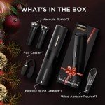 Electric Wine Opener Set with Accessories & Card