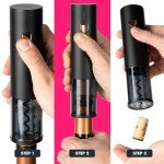 Rechargeable Electric Wine Corkscrew with LED Lights