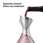 Stainless Steel Wine Aerator with Sediment Strainer