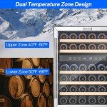 Empava 24" Dual Zone Wine Cooler Fridge