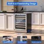 Empava 24" Dual Zone Wine Cooler Fridge