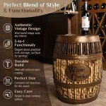 Wine Barrel Cork Catcher Accent Table - Large