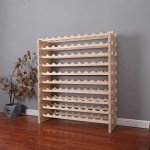 Freestanding Wooden Wine Rack for 120 Bottles