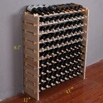 Freestanding Wooden Wine Rack for 120 Bottles