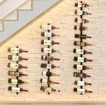 Set of 2 Wall-Mounted Wine Racks in Black