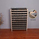 Freestanding Wooden Wine Rack for 120 Bottles