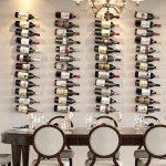 Set of 2 Wall-Mounted Wine Racks in Black