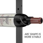 Set of 2 Wall-Mounted Wine Racks in Black