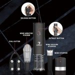 Rechargeable Electric Wine Opener with Aerator & Cutter