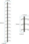 Set of 2 Wall-Mounted Wine Racks in Black
