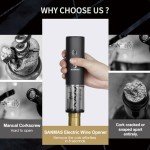 Rechargeable Electric Wine Opener with Aerator & Cutter