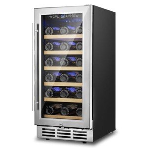 30-Bottle Wine Cooler with Removable Shelves