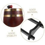 Vintage Oak Wine Barrel Set & Decanter