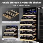 30-Bottle Wine Cooler with Removable Shelves