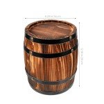 Small Wooden Wine Barrel Decor for Home Bar