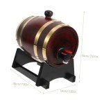 Vintage Oak Wine Barrel Set & Decanter