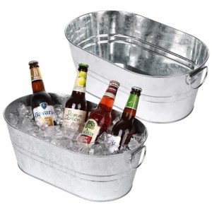 2-Pack Metal Ice Buckets for Drinks