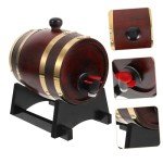 Vintage Oak Wine Barrel Set & Decanter