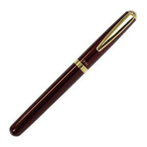 Elegant Gold Roller Pen with Wine Finish