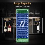 24-Inch Freestanding Wine Fridge for 173 Bottles