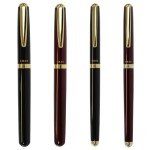 Elegant Gold Roller Pen with Wine Finish