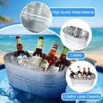 2-Pack Metal Ice Buckets for Drinks